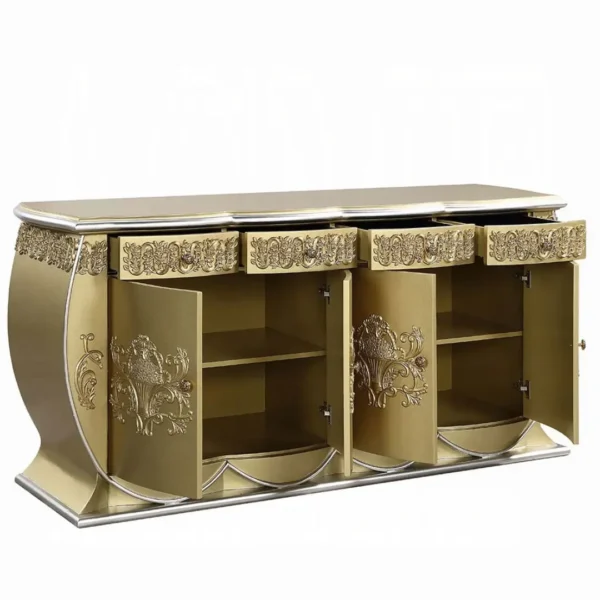 Bernadette Gold Server Cabinet by ACME - Image 2
