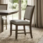 Casoria Walnut Wood Dining Side Chair (2/CTN) by Furniture Of America