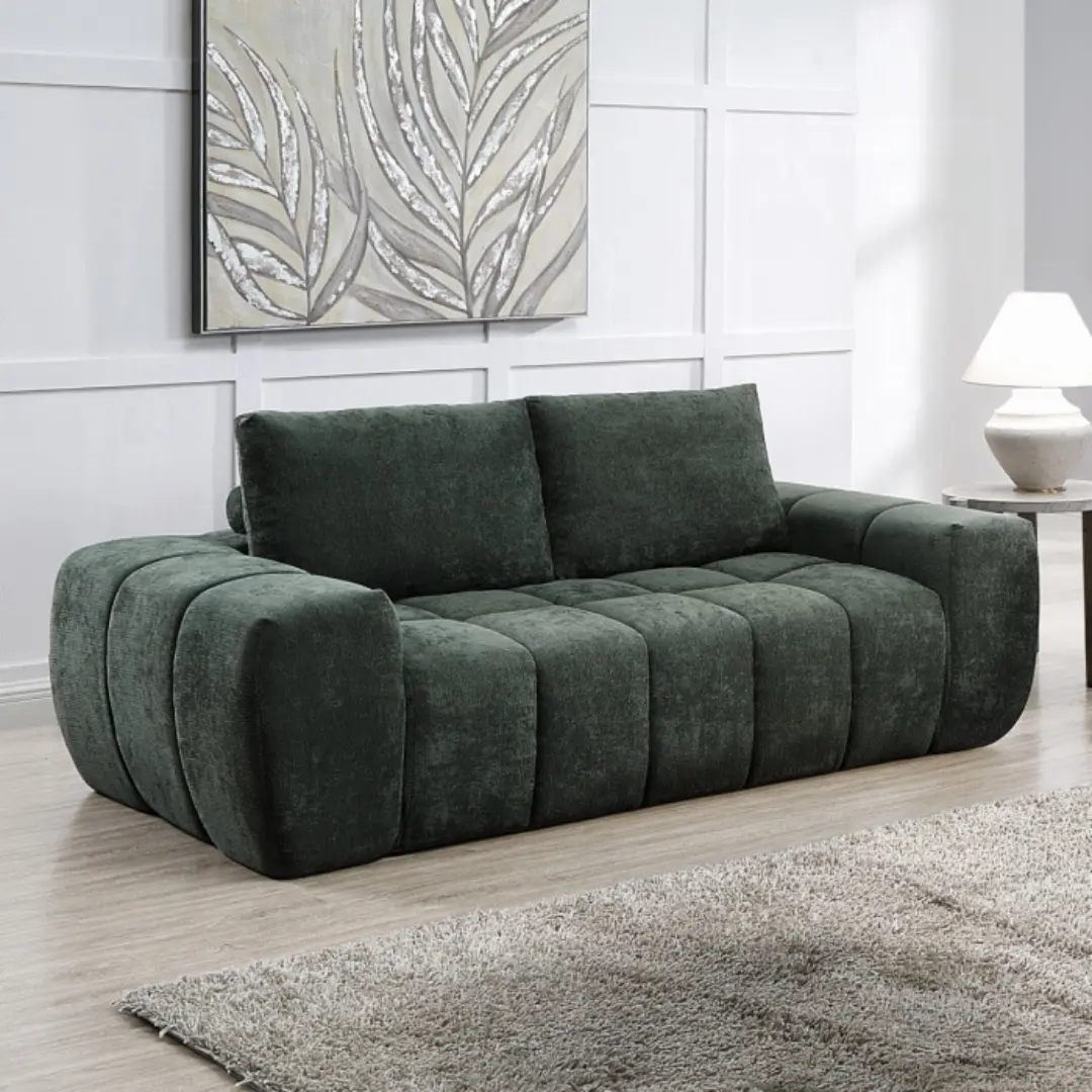 Medwin Green Sectional Sofa By Acme | Mobilia Cleopatra 3 Medwin Green Sectional Sofa by ACME - Image 1