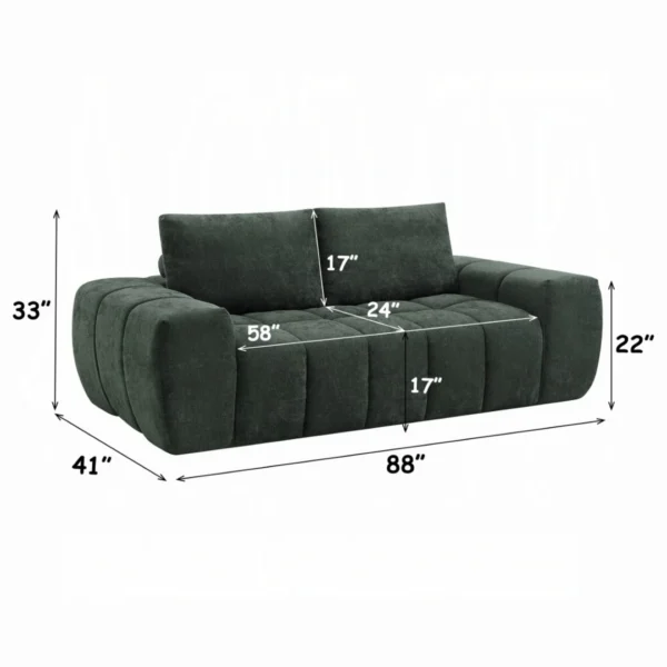 Medwin Green Sectional Sofa by ACME - Image 6