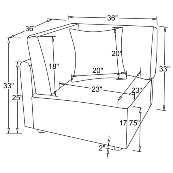 Wedge Corner Sectional