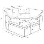 Corner Wedge Sectional