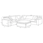 L-Shaped Sectional Sofa