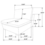 Chenille Fabric Chair