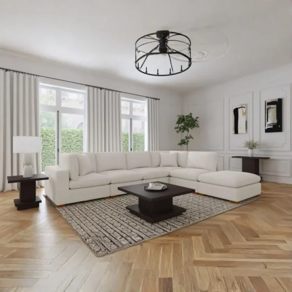 Chenille Fabric Chair