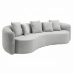 Barasa Oversized Compressed Dark Gray Sofa With 5 Pillows by ACME - Image 2
