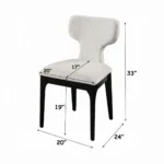 Koen Upholstered Dining Side Chair Set-2 by ACME - Image 6