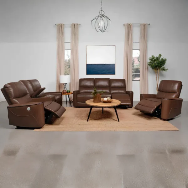 Leather Power Recliner Chair