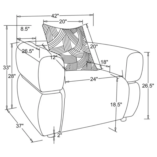 Modern Beige Armchair