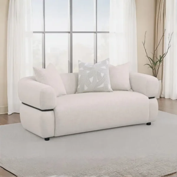 Beige Loveseat