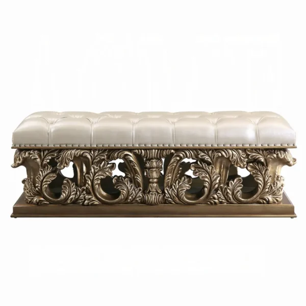 Constantine Gold Bench for Bedroom by ACME - Image 3