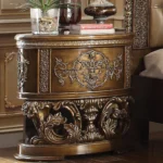 Wooden Nightstand with Drawers