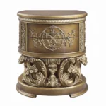 Constantine Gold Wooden Nightstand with Drawers by ACME - Image 2