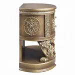 Constantine Gold Wooden Nightstand with Drawers by ACME - Image 4