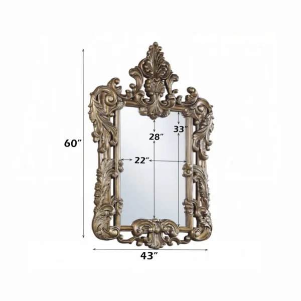 Constantine Large Gold Mirror by ACME - Image 2