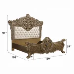 Constantine Leather King Bed by ACME - Image 5