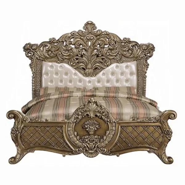 Constantine Leather King Bed by ACME - Image 2