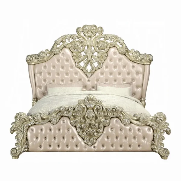 Vatican EK King Bed Tufted by ACME - Image 2