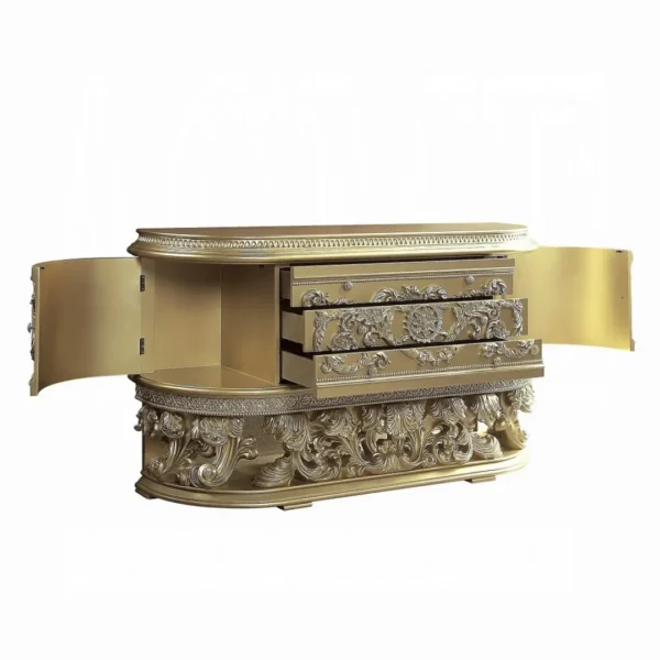 Vatican Champagne Dining Server Cabinet by ACME - Image 2