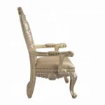 Vatican Leather Arm Dining Chair Set of 2 by ACME - Image 4