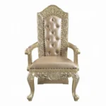 Vatican Leather Arm Dining Chair Set of 2 by ACME - Image 2